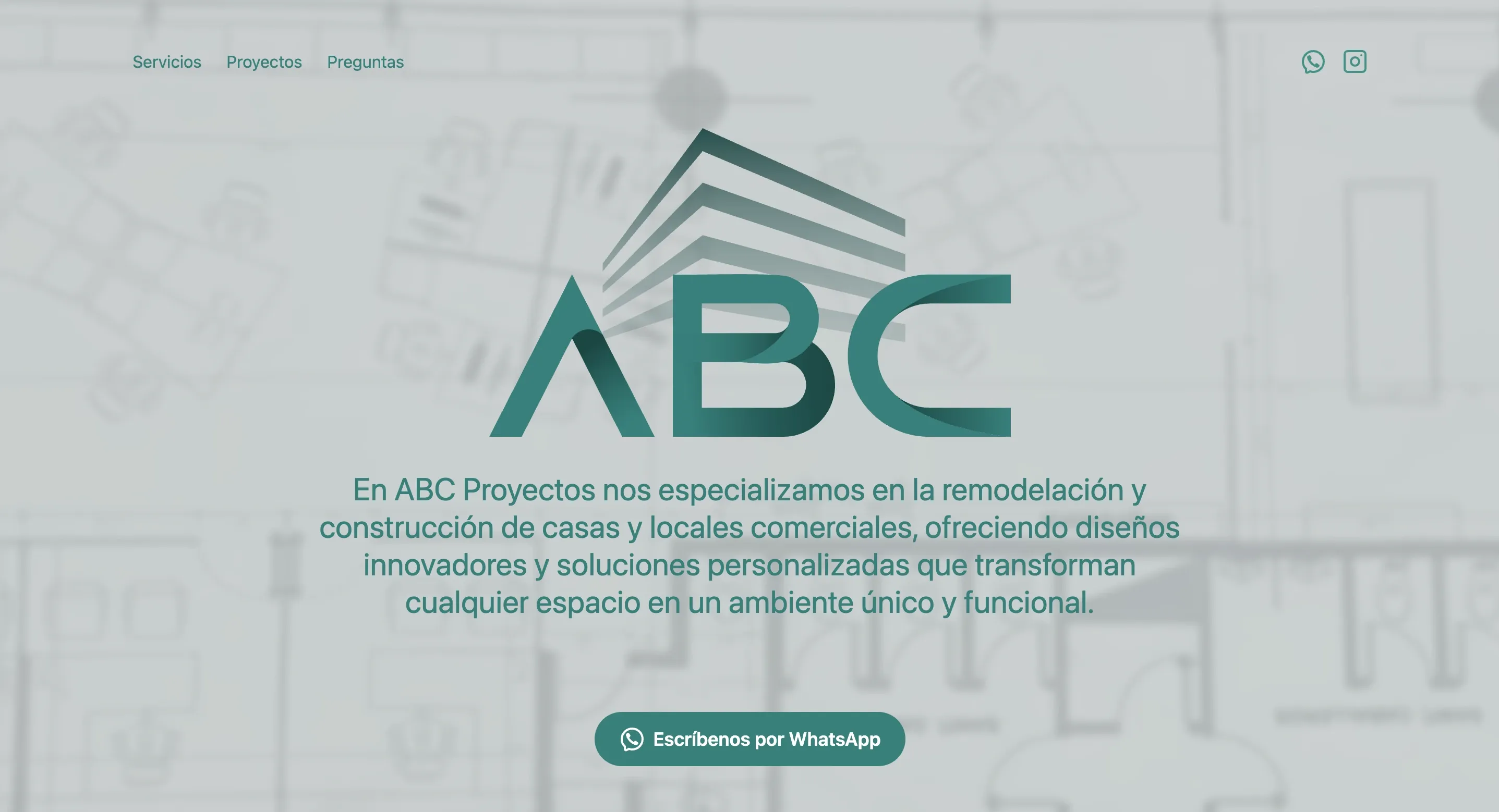 Screenshot de Proyectos ABC